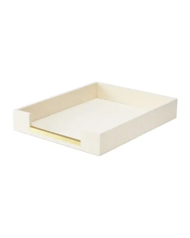 AERIN Faux Shagreen Paper Tray
