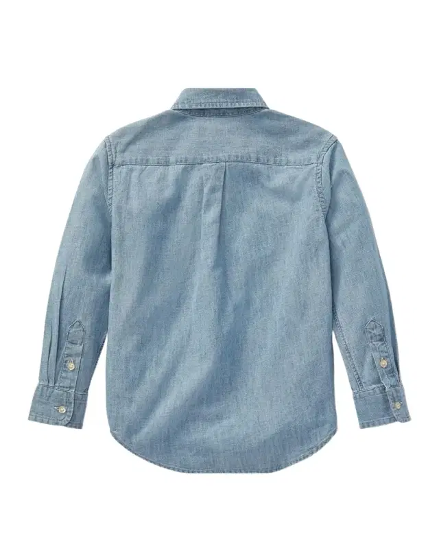 Woven Chambray Shirt, Size 2-7