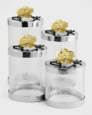 Michael Aram Gold Orchid Medium Canister | Thumbnail 4
