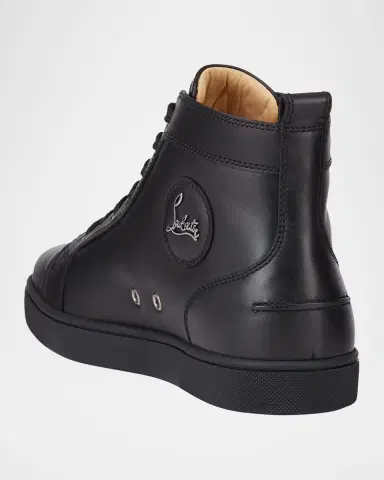Christian Louboutin Men's Louis Leather High-Top Sneakers | Thumbnail 3 Christian Louboutin Men's Louis Leather High-Top Sneakers | Thumbnail 3