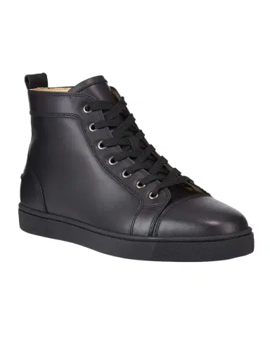 Christian Louboutin Men's Louis Leather High-Top Sneakers | Thumbnail 1 Christian Louboutin Men's Louis Leather High-Top Sneakers | Thumbnail 1