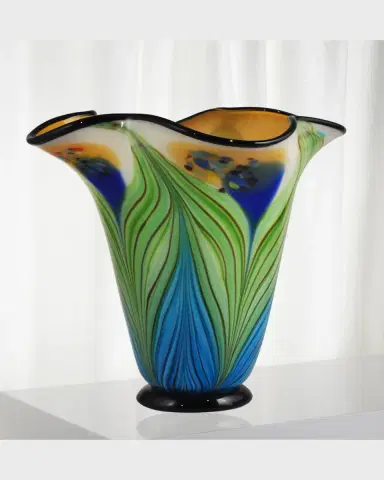 Dale Tiffany Kalima Decorative Art Glass Vase | Thumbnail 2