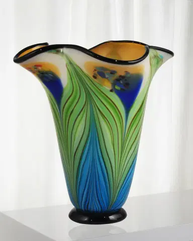 Dale Tiffany Kalima Decorative Art Glass Vase | Thumbnail 1