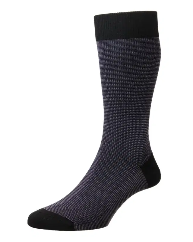 Pantherella Men's Tewkesbury Birdseye Socks