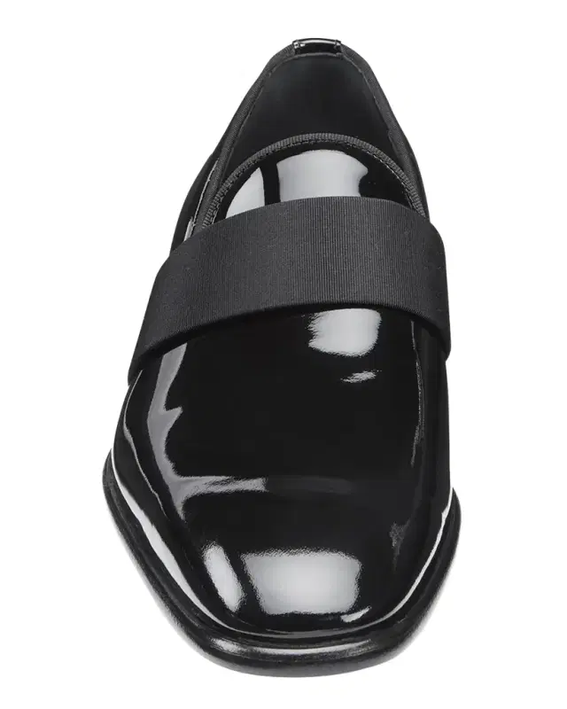 Santoni Men 's Isomer Patent Leather Formal Loafers