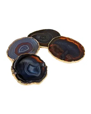 Anna New York Midnight Agate Lumino Coasters, 4-Piece Set | Thumbnail 1