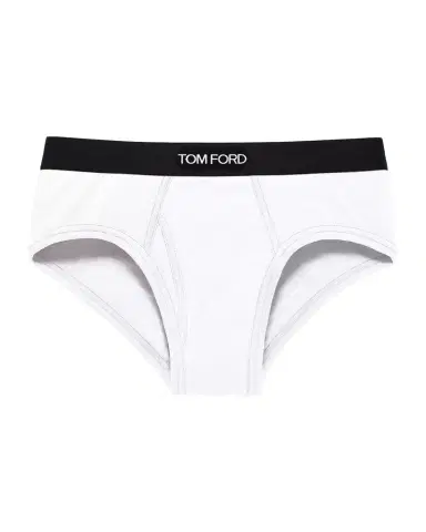 Tom Ford Men's Jacquard Logo Cotton Briefs | Thumbnail 1