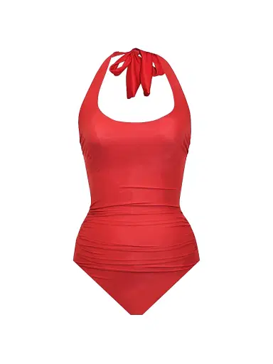 Miraclesuit Swim Women's Rock Solid Utopia Halter One-Piece Swimsuit - Cayenne - Size 12 | Thumbnail 1 Miraclesuit Swim Women's Rock Solid Utopia Halter One-Piece Swimsuit - Cayenne - Size 12 | Thumbnail 1