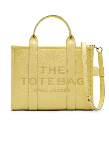 Marc Jacobs Women's Medium Leather Tote Bag - Light Yellow | Thumbnail 1