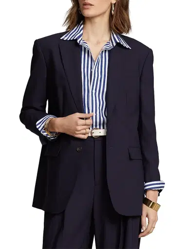 Polo Ralph Lauren Women's Wool Blend Blazer | Thumbnail 3 Polo Ralph Lauren Women's Wool Blend Blazer | Thumbnail 3