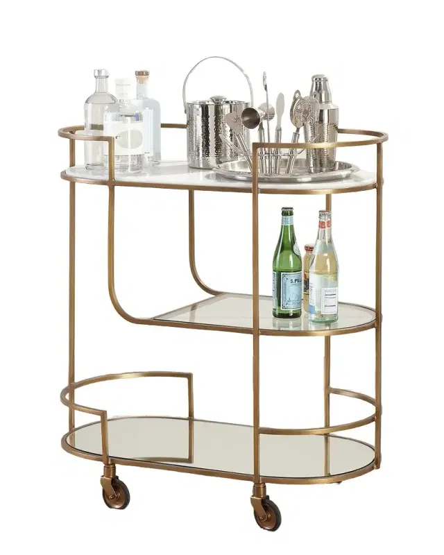 Arteriors Trainor Bar Cart