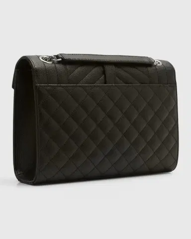 Saint Laurent Envelope Triquilt Medium YSL Shoulder Bag in Grained Leather | Thumbnail 7 Saint Laurent Envelope Triquilt Medium YSL Shoulder Bag in Grained Leather | Thumbnail 7
