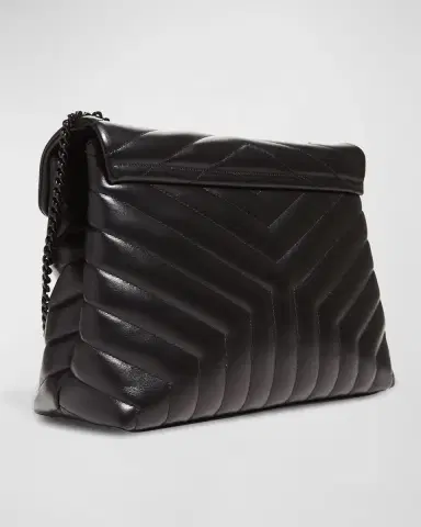 Saint Laurent Loulou Medium YSL Shoulder Bag in Quilted Leather | Thumbnail 4 Saint Laurent Loulou Medium YSL Shoulder Bag in Quilted Leather | Thumbnail 4