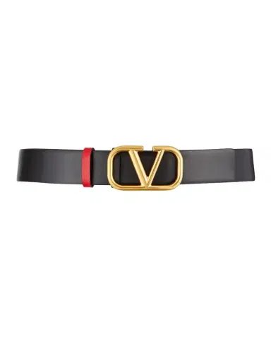 Valentino Garavani VLogo Reversible Leather Belt, 30mm | Thumbnail 1