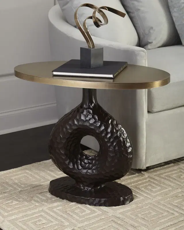 Arteriors Seth Textured Side Table
