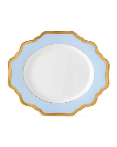 Anna Weatherley Sky Blue Rimmed Bread & Butter Plate | Thumbnail 2