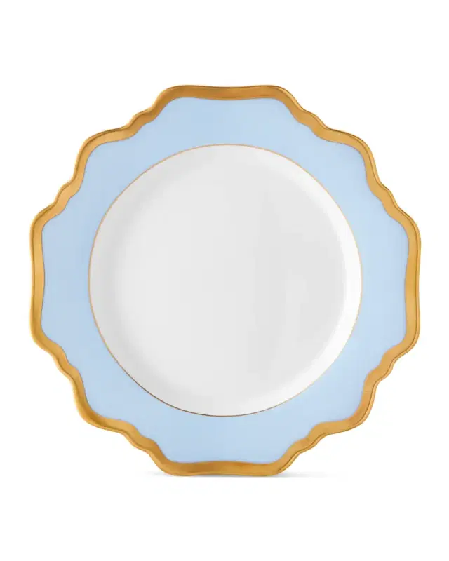 Anna Weatherley Sky Blue Rimmed Bread & Butter Plate