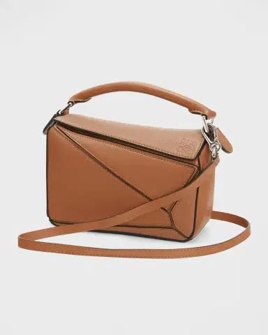 Loewe Puzzle Mini Top-Handle Bag in Leather | Thumbnail 2 Loewe Puzzle Mini Top-Handle Bag in Leather | Thumbnail 2