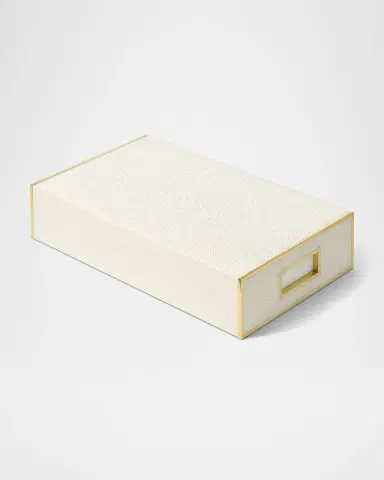 AERIN Faux Shagreen Oversized Match Box with Striker | Thumbnail 2