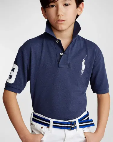 Polo Ralph Lauren Boy's Big Pony Mesh Knit Polo | Thumbnail 2 Polo Ralph Lauren Boy's Big Pony Mesh Knit Polo | Thumbnail 2