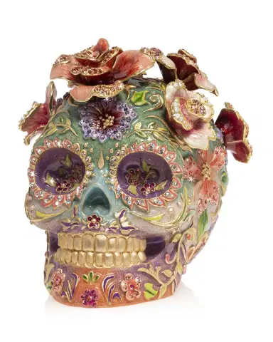 Jay Strongwater Catrina Skull with Roses | Thumbnail 1