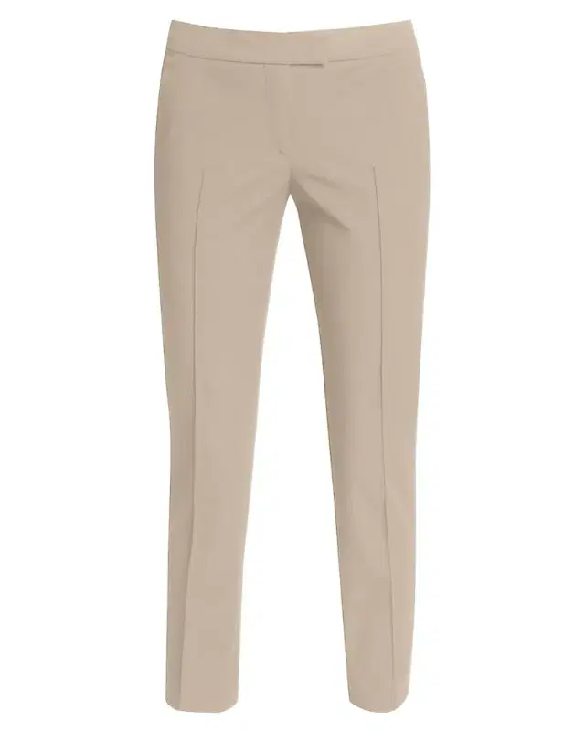 Akris punto Frankie Straight-Leg Cotton-Stretch Cropped Pants