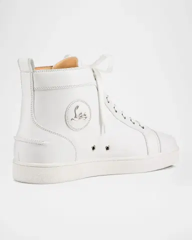 Christian Louboutin Men's Louis Leather High-Top Sneakers | Thumbnail 5 Christian Louboutin Men's Louis Leather High-Top Sneakers | Thumbnail 5