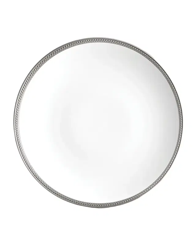 L 'Objet Soie Tressee Platinum Charger