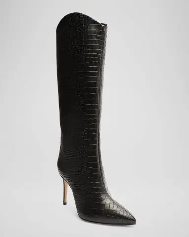 Schutz Maryana Snake-Print Leather Knee Boots | Thumbnail 2 Schutz Maryana Snake-Print Leather Knee Boots | Thumbnail 2