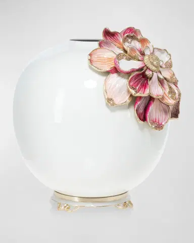 Jay Strongwater Magnolia Vase | Thumbnail 3 Jay Strongwater Magnolia Vase | Thumbnail 3