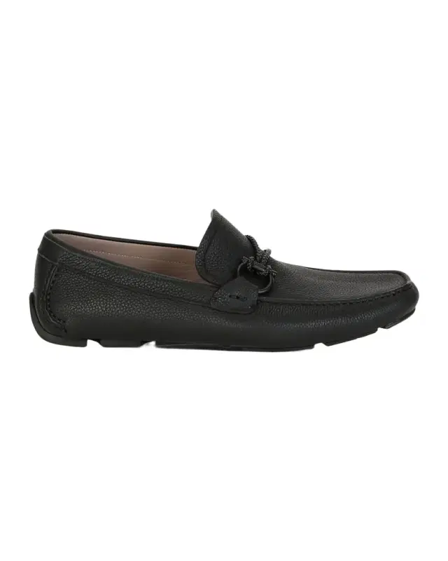 Ferragamo Men 's Front 4 Leather Drivers