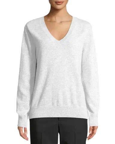 Vince Weekend V-Neck Cashmere Pullover Sweater | Thumbnail 1
