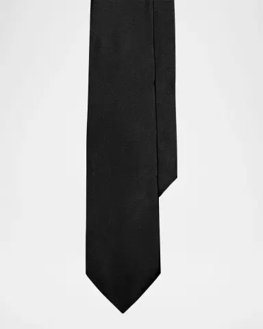 Ralph Lauren Purple Label Men's Peau de Soie Tie | Thumbnail 2 Ralph Lauren Purple Label Men's Peau de Soie Tie | Thumbnail 2