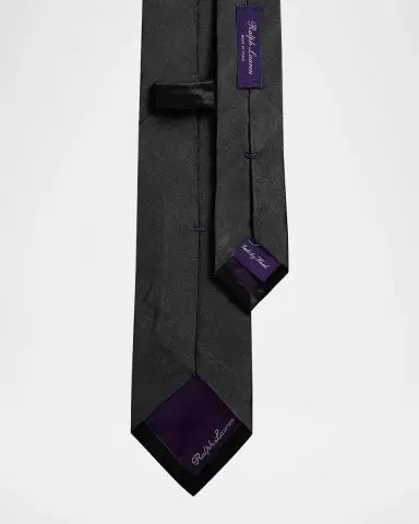 Ralph Lauren Purple Label Men's Peau de Soie Tie | Thumbnail 3 Ralph Lauren Purple Label Men's Peau de Soie Tie | Thumbnail 3