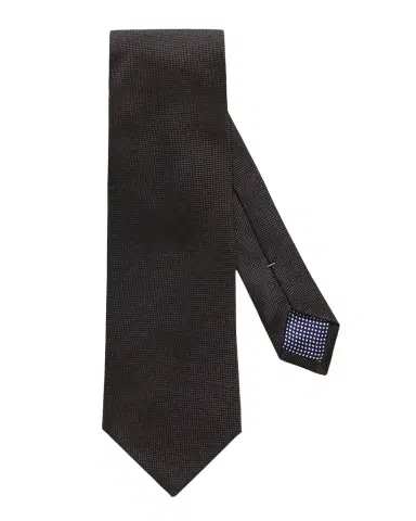 Eton Men's Textured Solid Silk Tie | Thumbnail 1 Eton Men's Textured Solid Silk Tie | Thumbnail 1