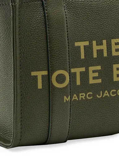Marc Jacobs Women's The Leather Small Tote Bag - Forest | Thumbnail 7