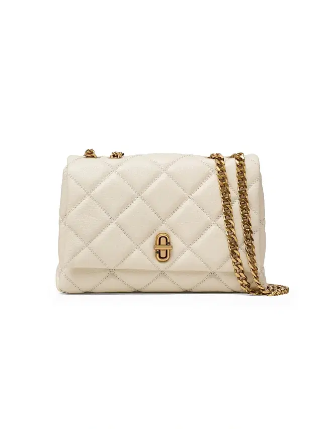 Marc Jacobs Women's The Slim Dual Quilted Convertible Shoulder Bag - Cloud White