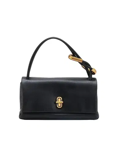 Marc Jacobs Women's The Mini Dual Leather Top Handle Bag - Black | Thumbnail 1 Marc Jacobs Women's The Mini Dual Leather Top Handle Bag - Black | Thumbnail 1
