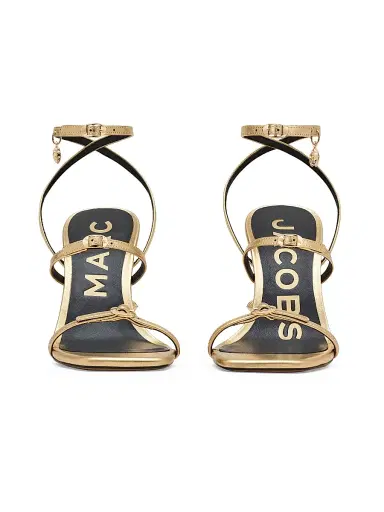 Marc Jacobs Women's The Daisy Heel 100MM Metallic Leather Sandals - Gold - Size 5 | Thumbnail 5 Marc Jacobs Women's The Daisy Heel 100MM Metallic Leather Sandals - Gold - Size 5 | Thumbnail 5