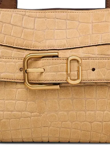 Marc Jacobs Women's The Dakota Small Croc Suede Satchel Bag - Sahara | Thumbnail 7