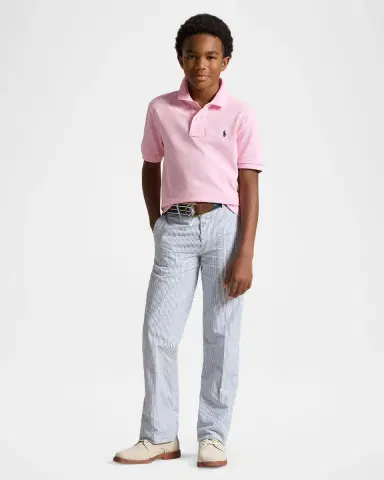 Polo Ralph Lauren Boy's Short-Sleeve Logo Embroidery Polo Shirt | Thumbnail 4 Polo Ralph Lauren Boy's Short-Sleeve Logo Embroidery Polo Shirt | Thumbnail 4