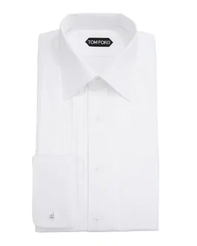 TOM FORD Men's Plisse Formal Dress Shirt | Thumbnail 1