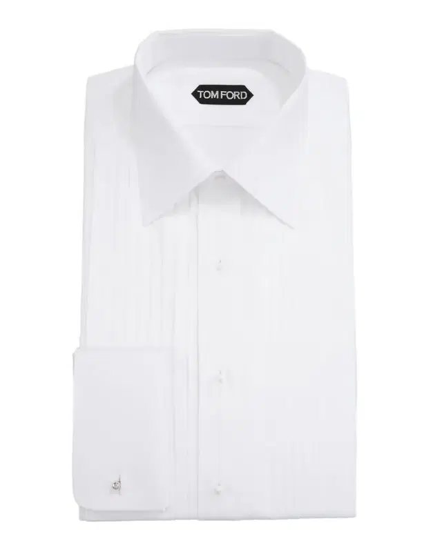 TOM FORD Men 's Plisse Formal Dress Shirt