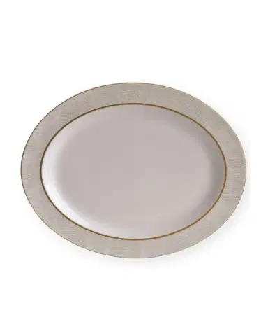 Bernardaud Sauvage White Oval Platter, 15" | Thumbnail 1