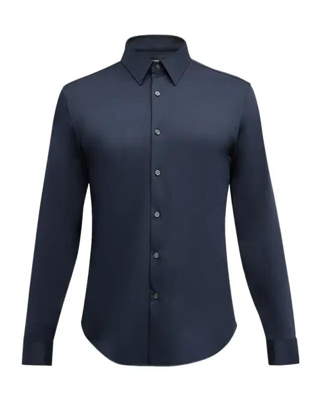 Theory Men 's Sylvain Shirt in Structure Knit