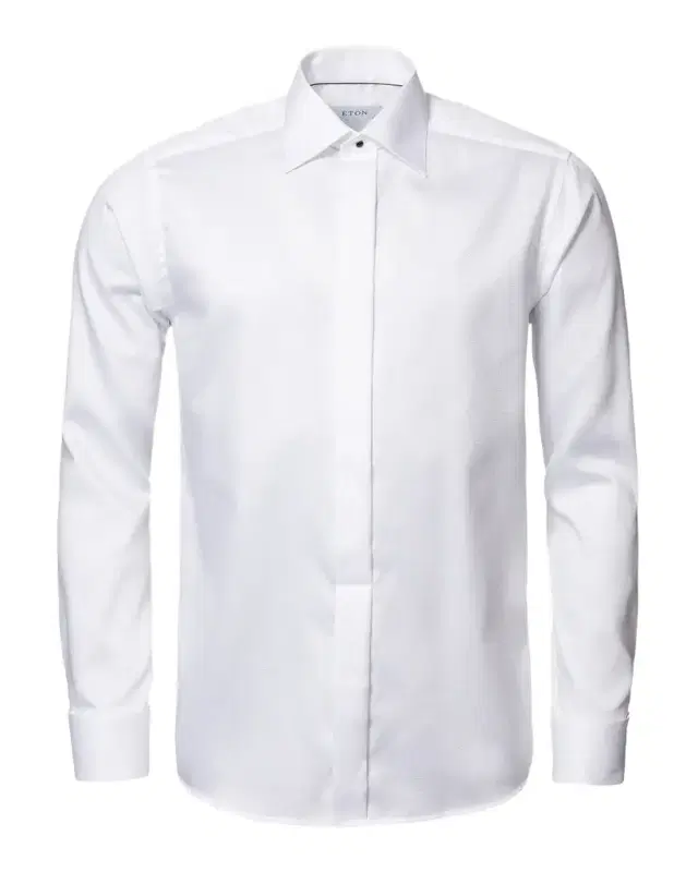 Eton Men 's Slim Fit Diamond Weave Formal Shirt