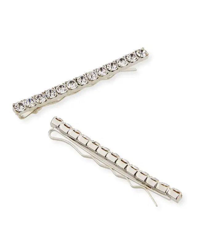 Jennifer Behr Gwen Crystal Bobby Pins, Set of 2