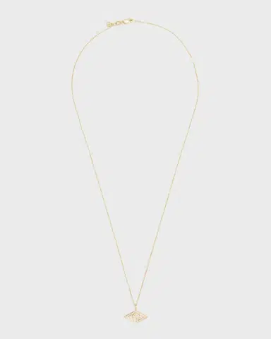 Sydney Evan 14k Yellow Gold Small Diamond Evil Eye Necklace | Thumbnail 1 Sydney Evan 14k Yellow Gold Small Diamond Evil Eye Necklace | Thumbnail 1