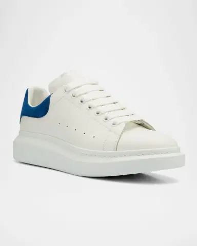 Alexander McQueen Men's Leather & Suede Oversized Sneakers | Thumbnail 3 Alexander McQueen Men's Leather & Suede Oversized Sneakers | Thumbnail 3