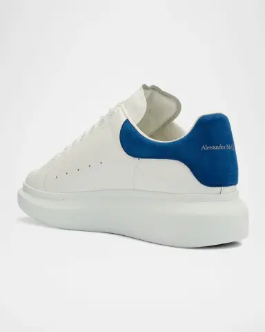 Alexander McQueen Men's Leather & Suede Oversized Sneakers | Thumbnail 4 Alexander McQueen Men's Leather & Suede Oversized Sneakers | Thumbnail 4
